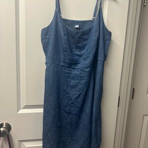 Denim Blue Sleeveless Dress- old navy